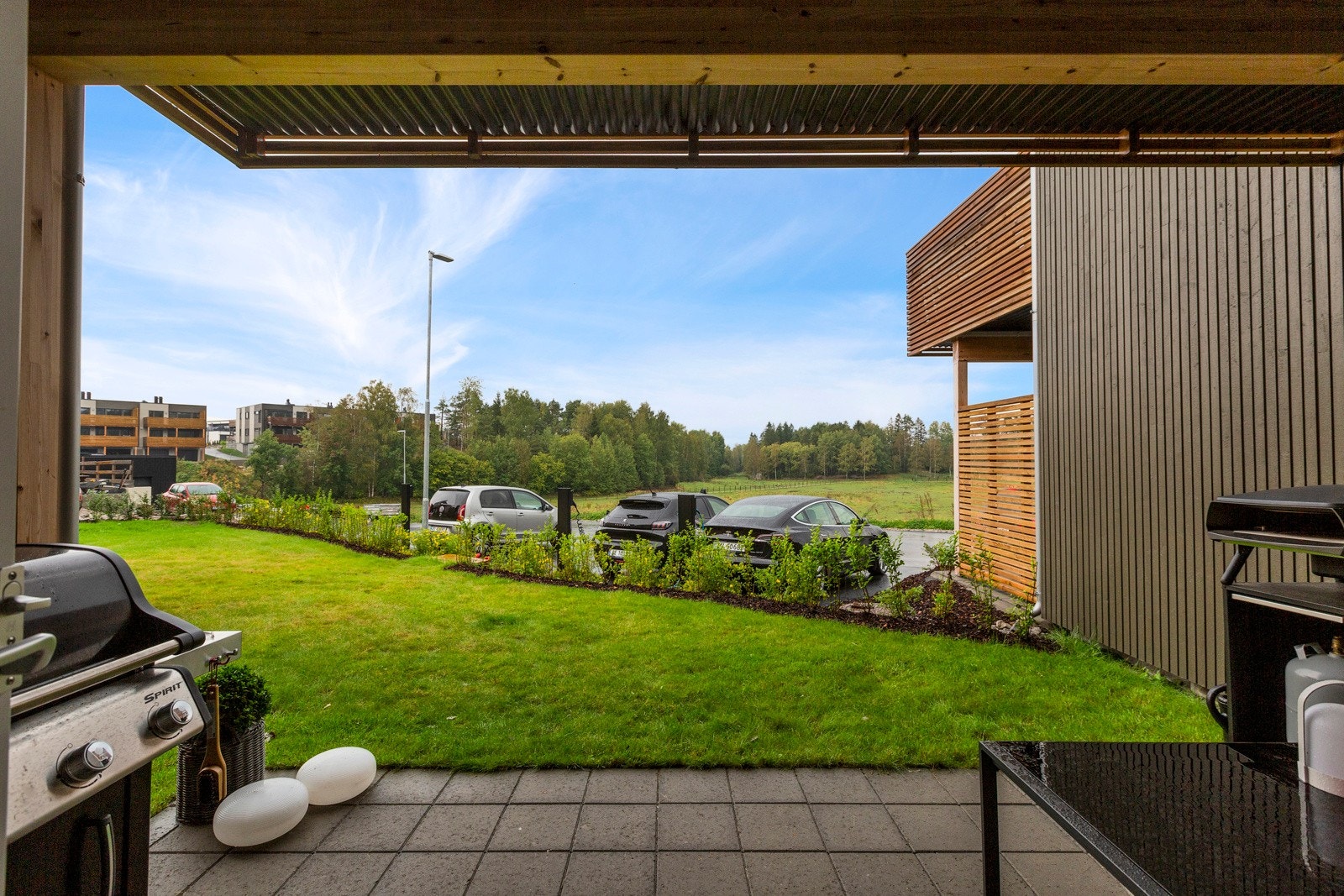 Hyggelig terrasse Galleribilde