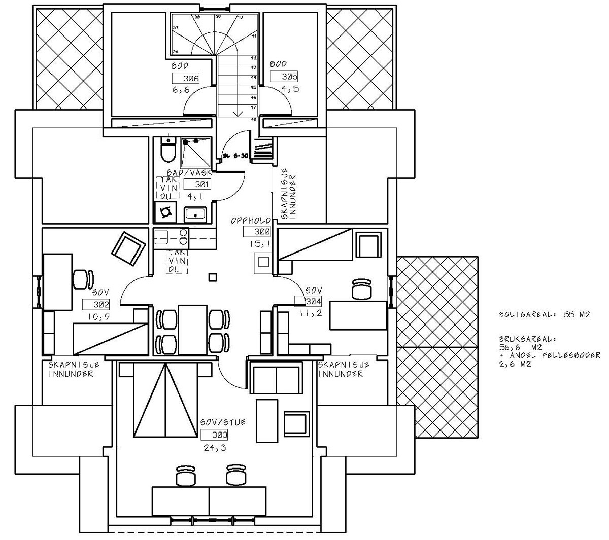 Planskisse loft