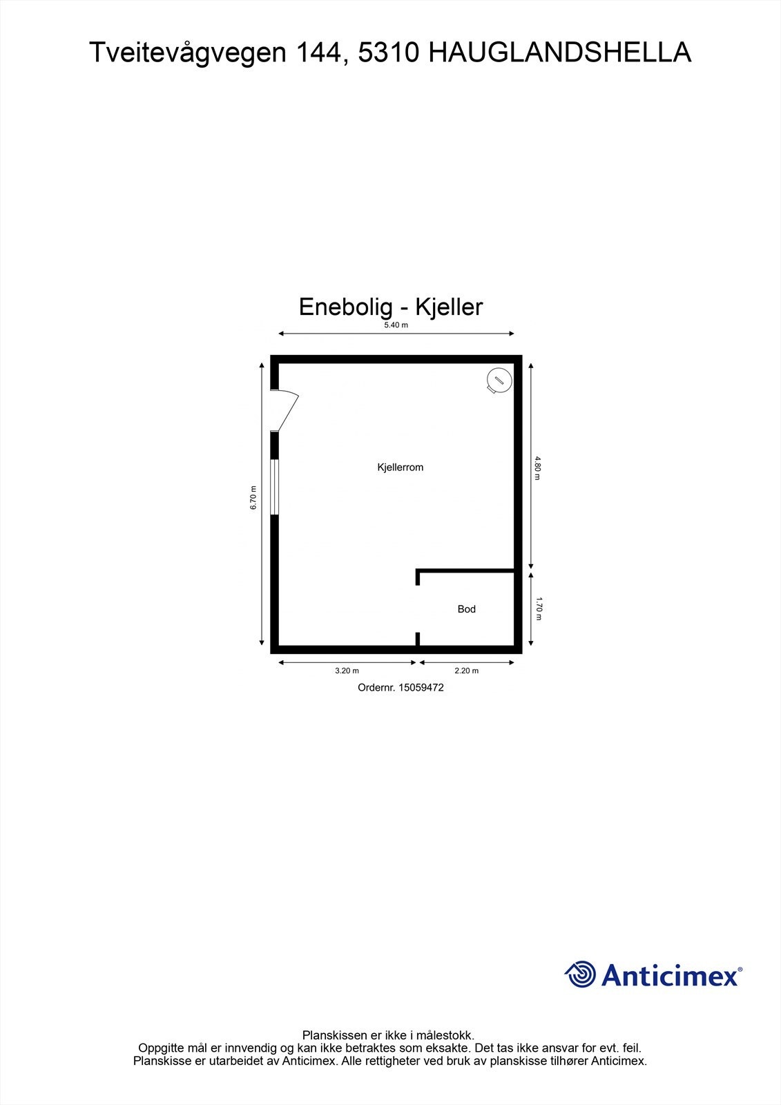 Plantegning kjeller Galleribilde