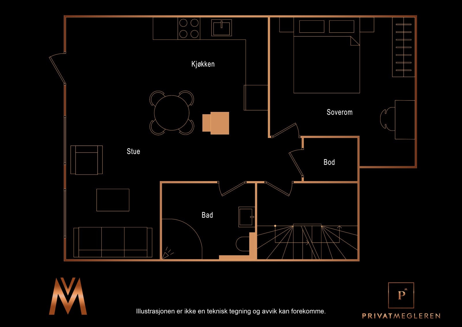 Leilighetens planløsning Galleribilde
