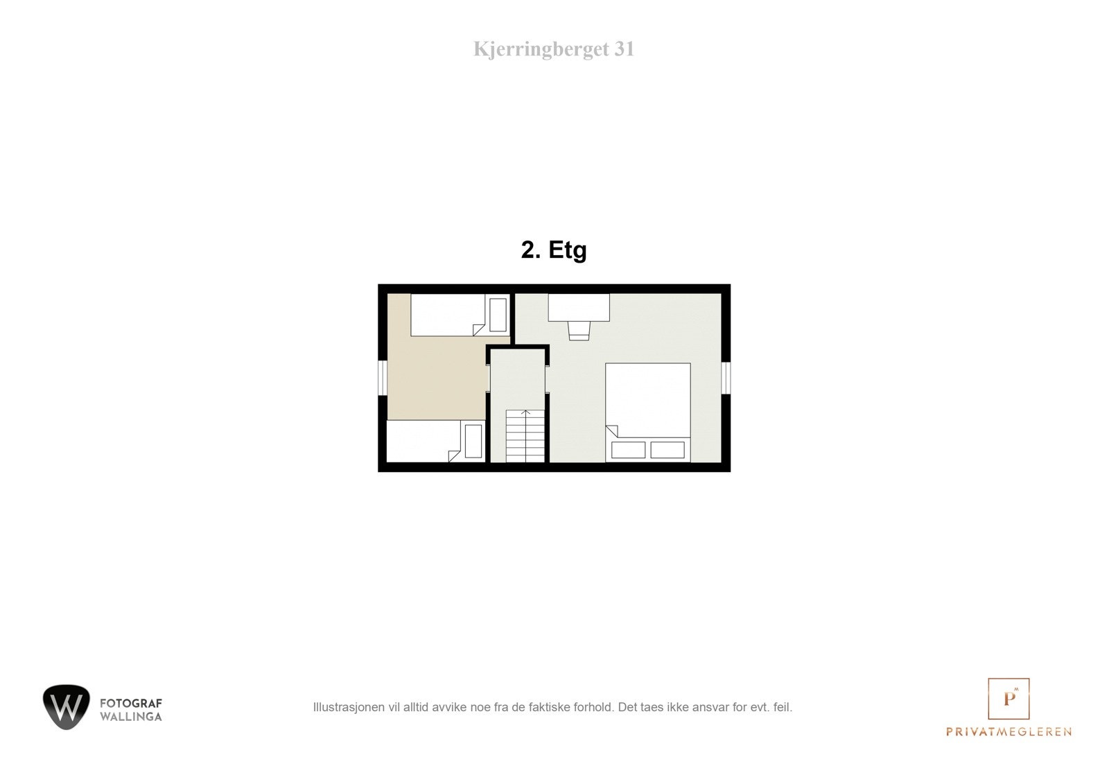 Plantegning andre etasje. Galleribilde