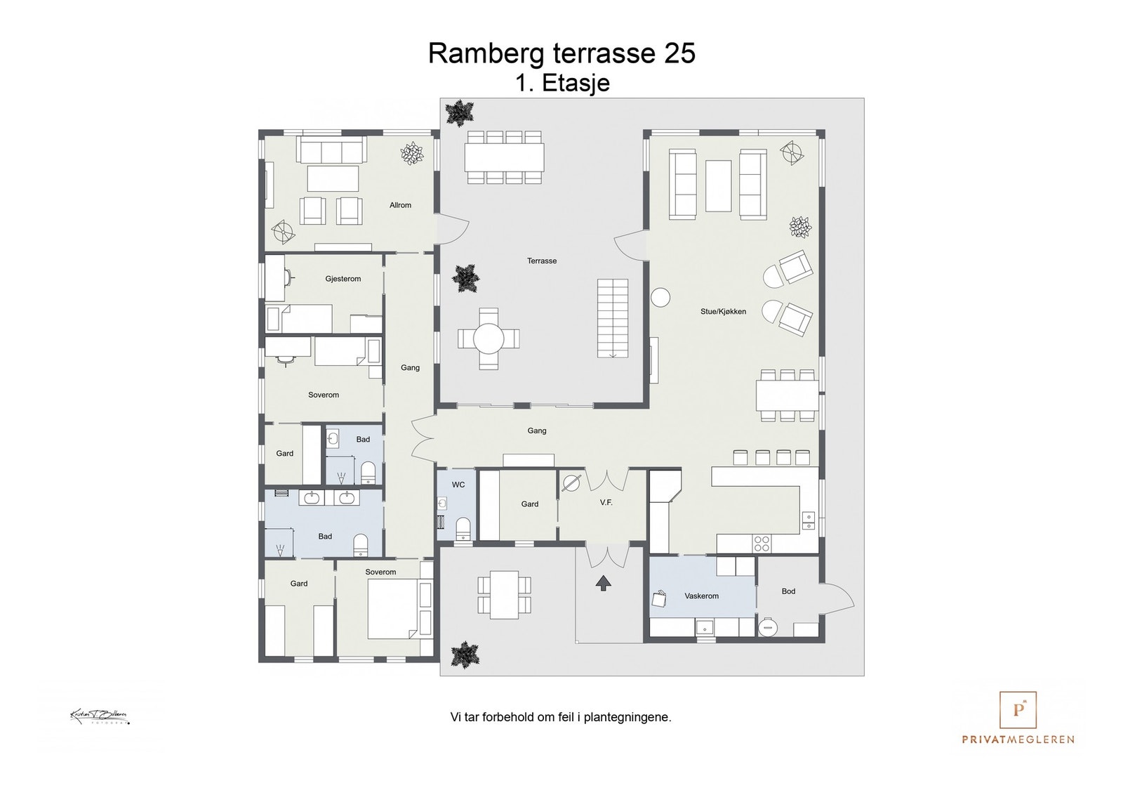 Plantegning Galleribilde