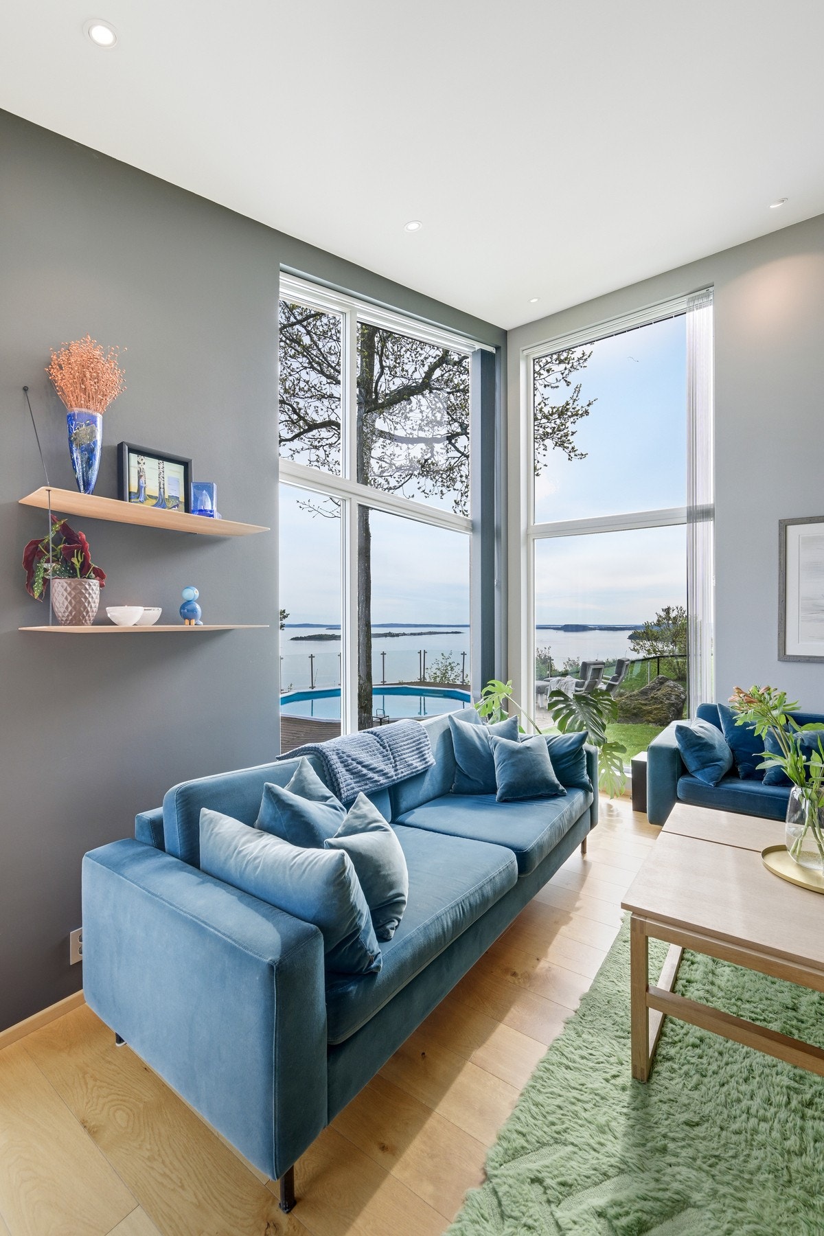 Flott utsikt fra stuen Galleribilde