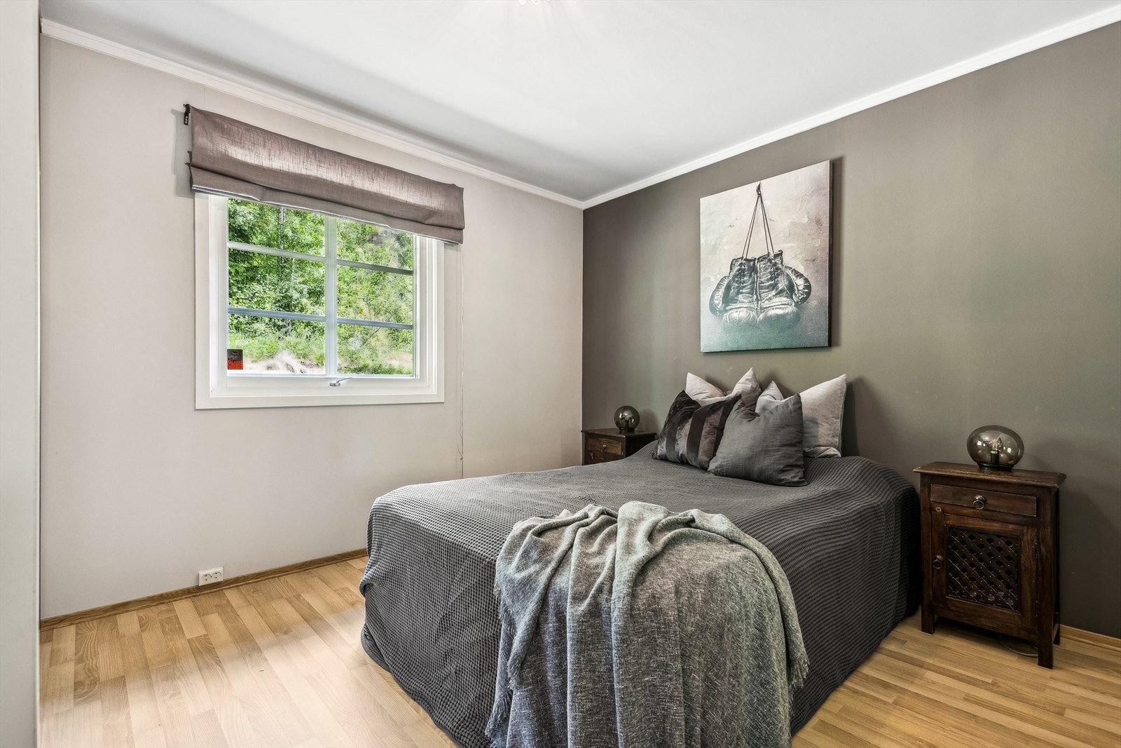 Flott hovedsoverom på ca 11,3 kvadratmeter. Galleribilde