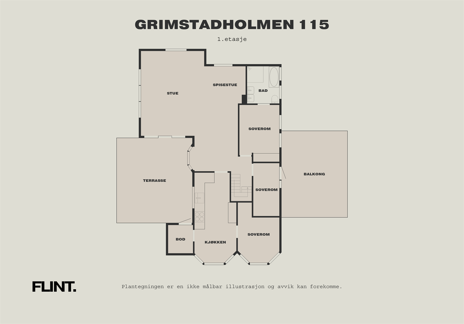 Plantegning 1.etasje Galleribilde