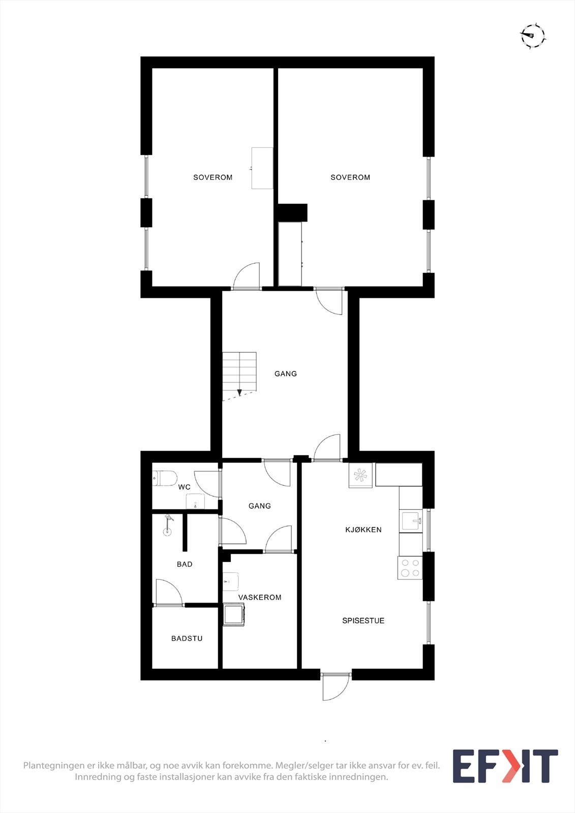 Plantegning 1underetasje. Galleribilde
