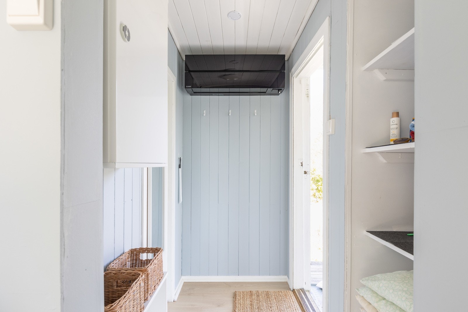 Varmepumpen er strategisk plassert for behagelig inneklima året rundt. Galleribilde