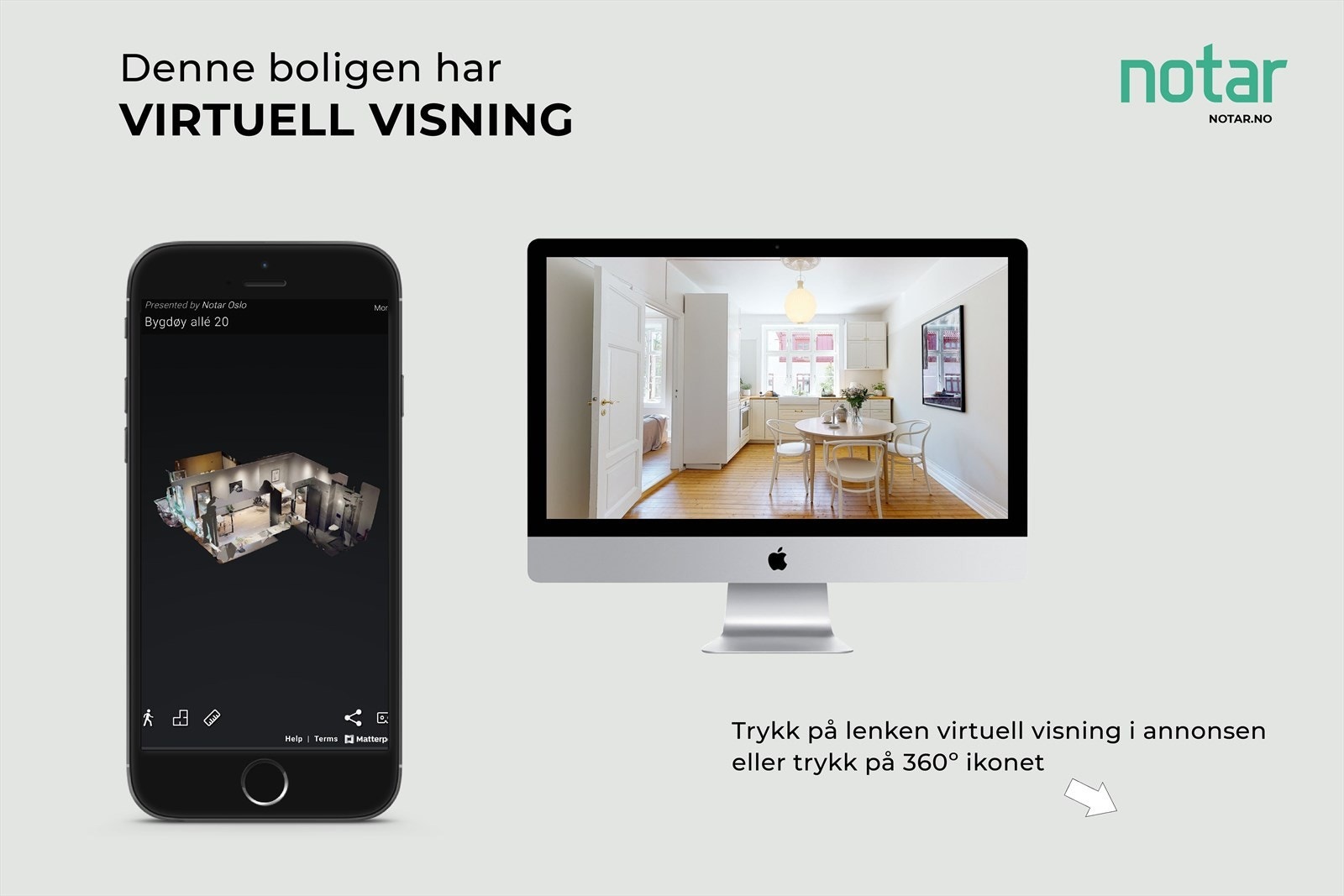 Vi har virtuell visning! Galleribilde