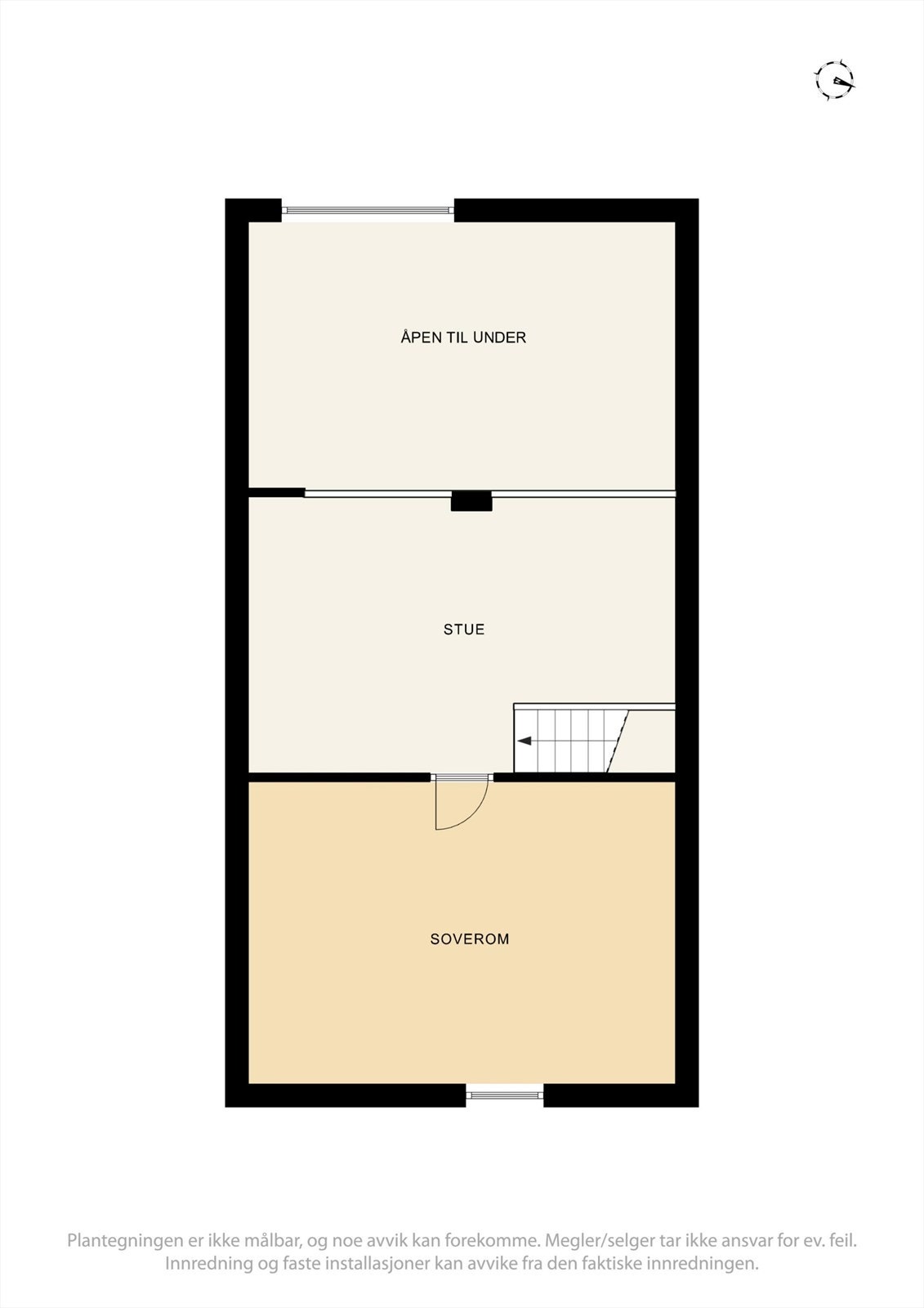 Planskisse loftsetasje. Galleribilde