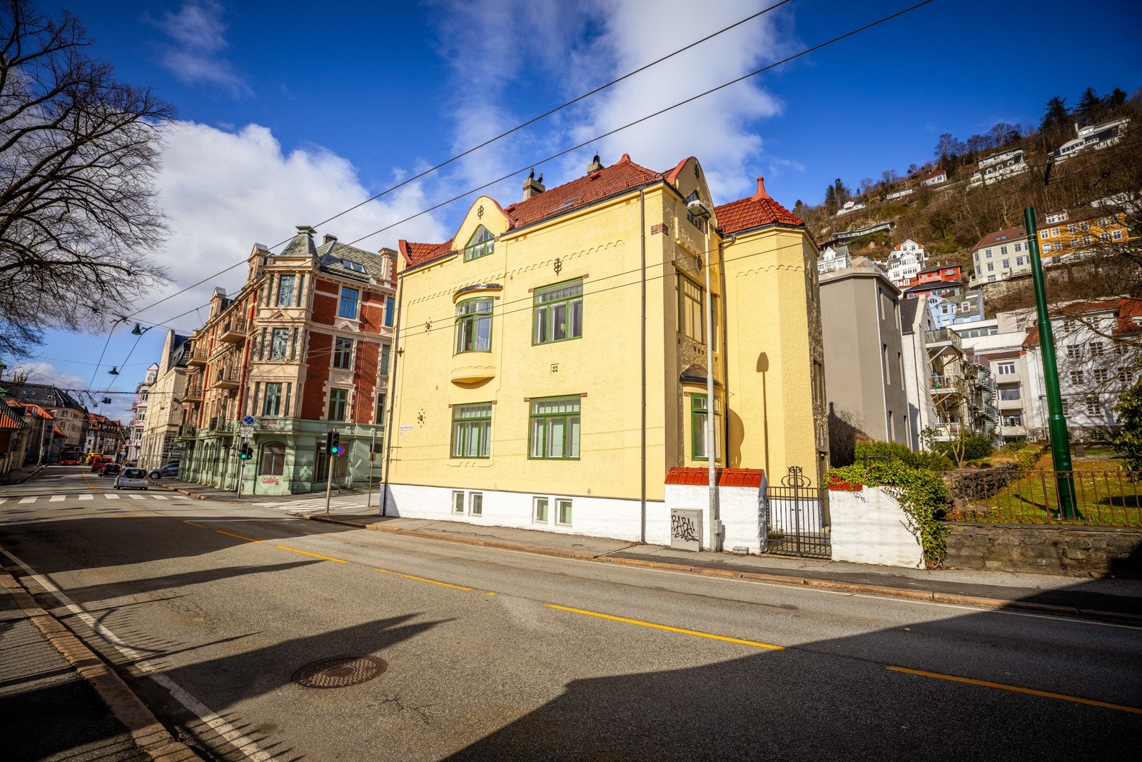 - Bygget ble malt i 2020-2021 og grunnmur ble malt i 2024 - Galleribilde