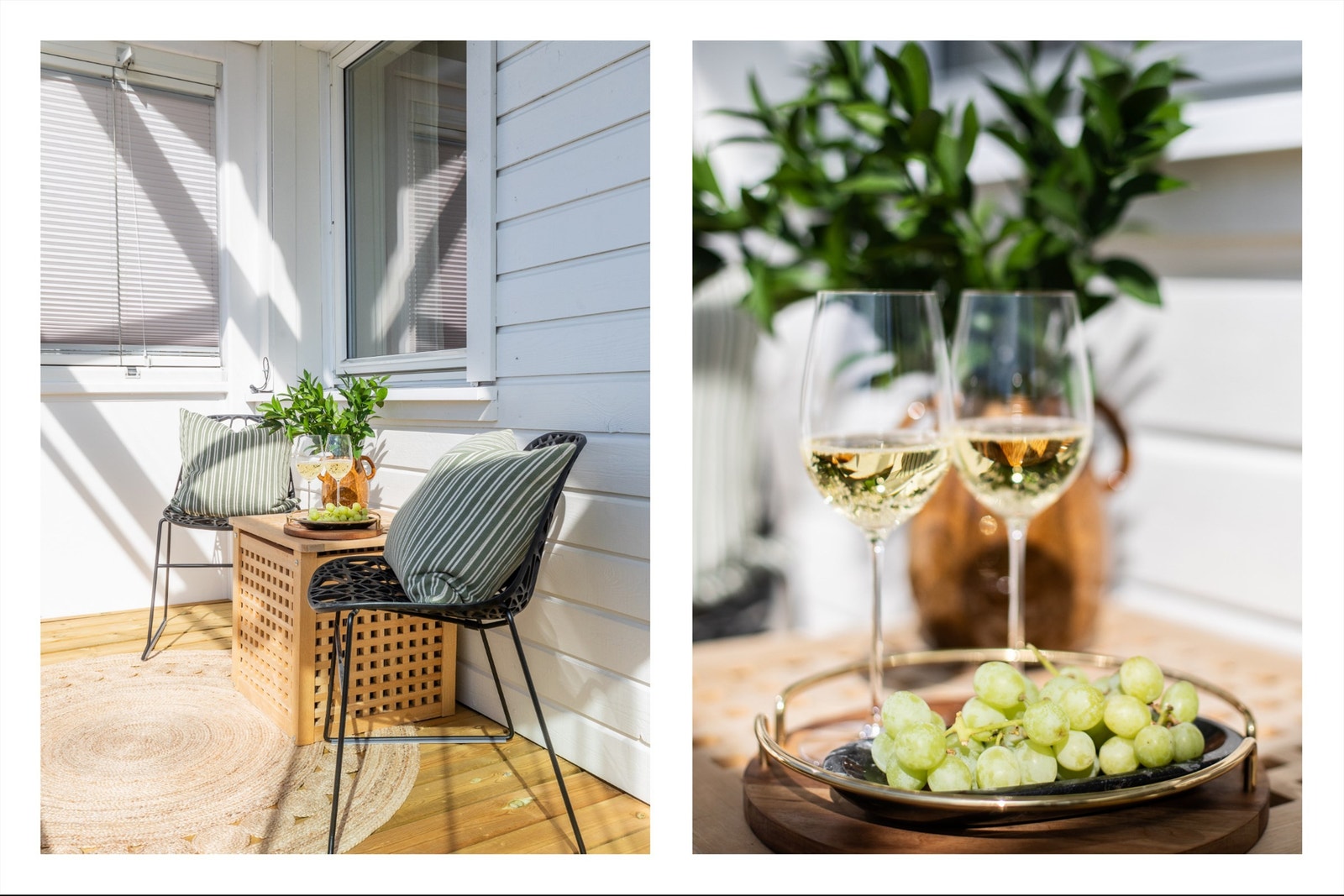 Fine forutsetninger for å kunne nyte årets varme dager like utenfor egen stue. Galleribilde