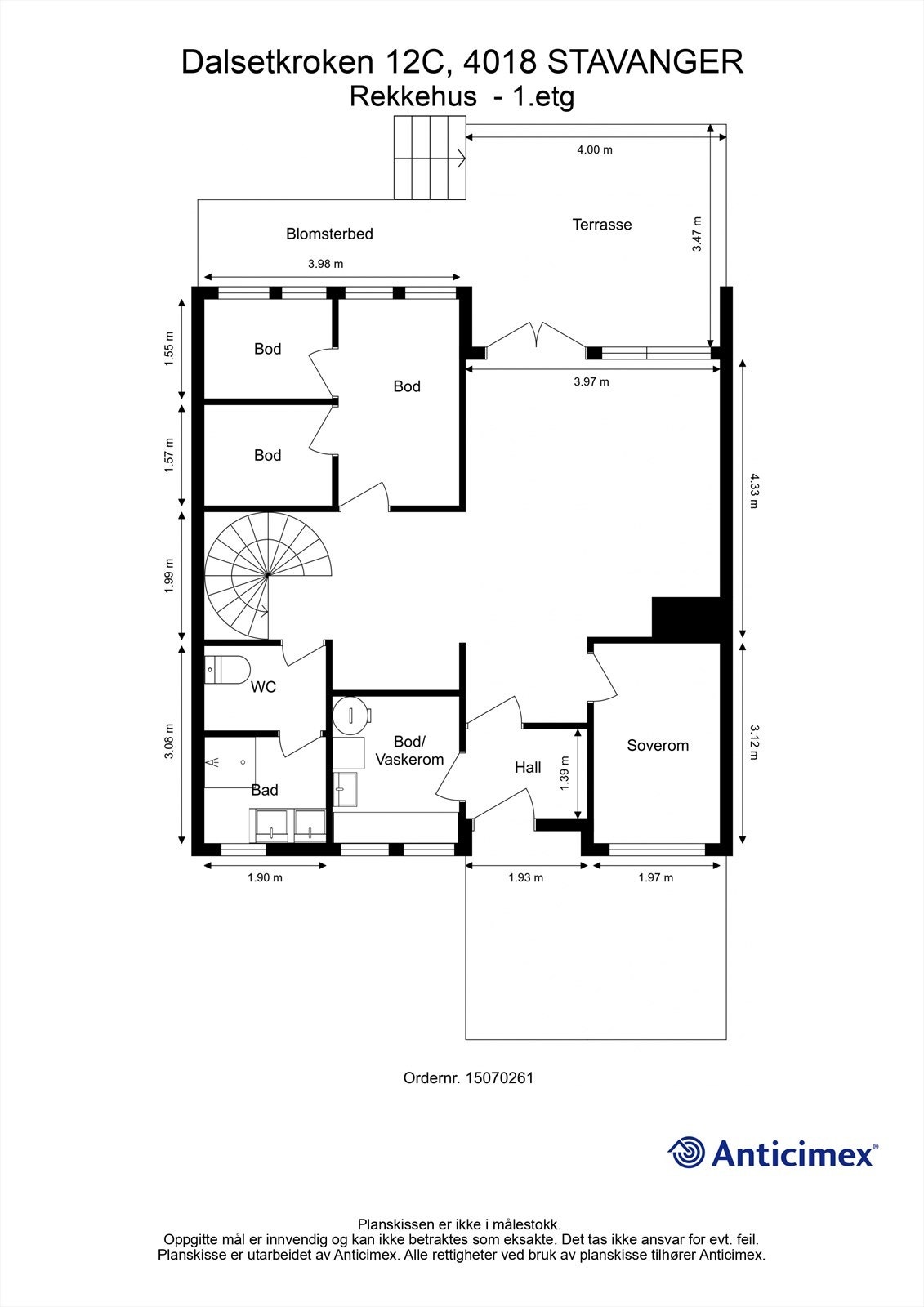 Plantegning 1.etg. Galleribilde