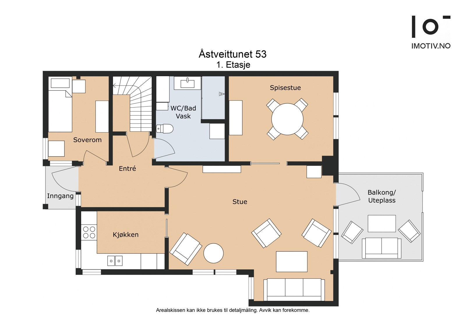 Plantegning 1. etasje Galleribilde