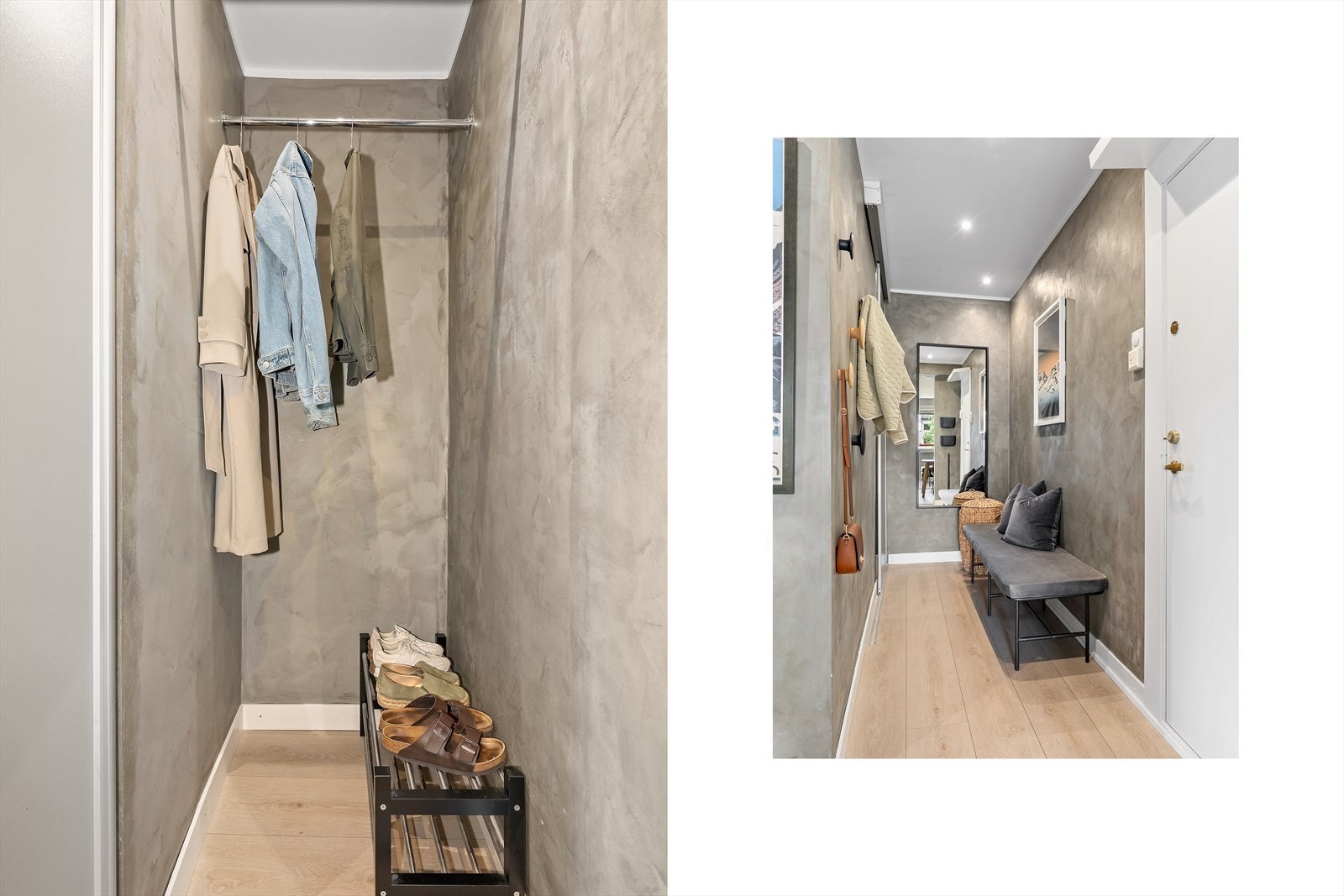 Hyggelig entrè med godt med oppbevaring. Galleribilde