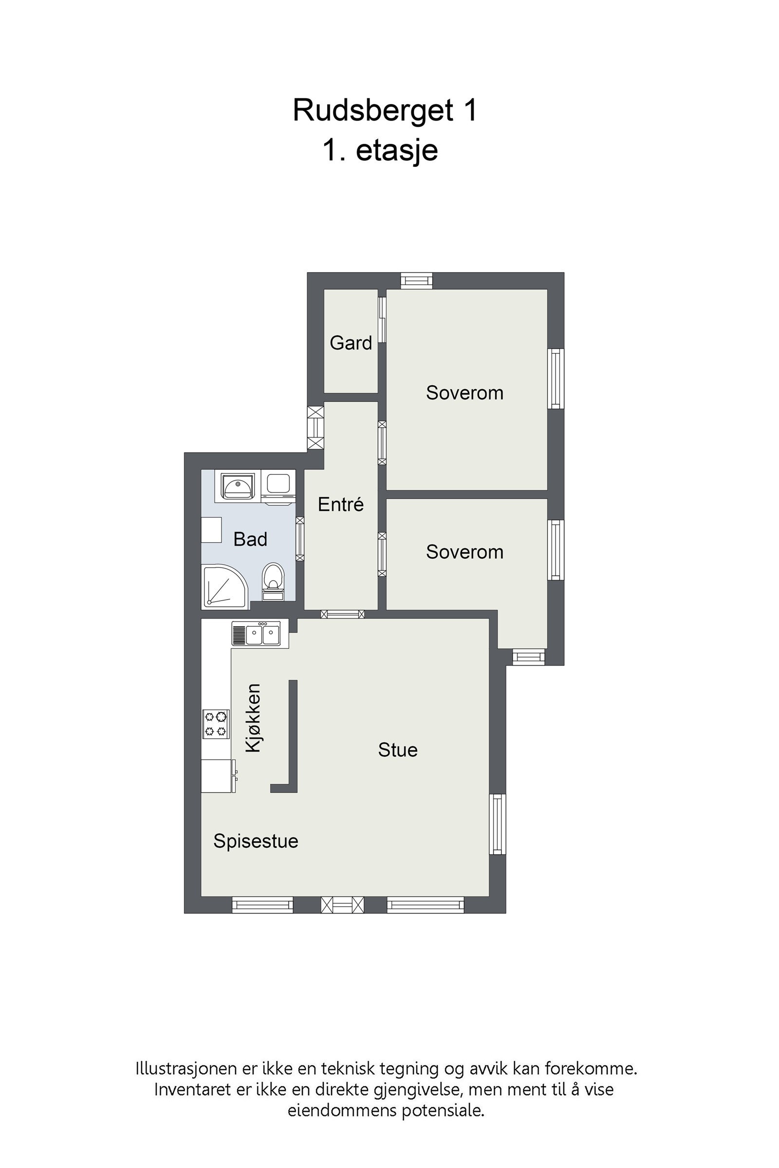 Plantegning. Galleribilde