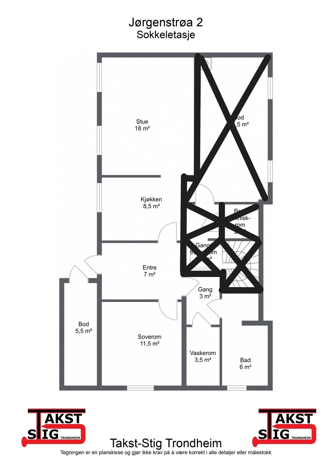 Plantegning Galleribilde