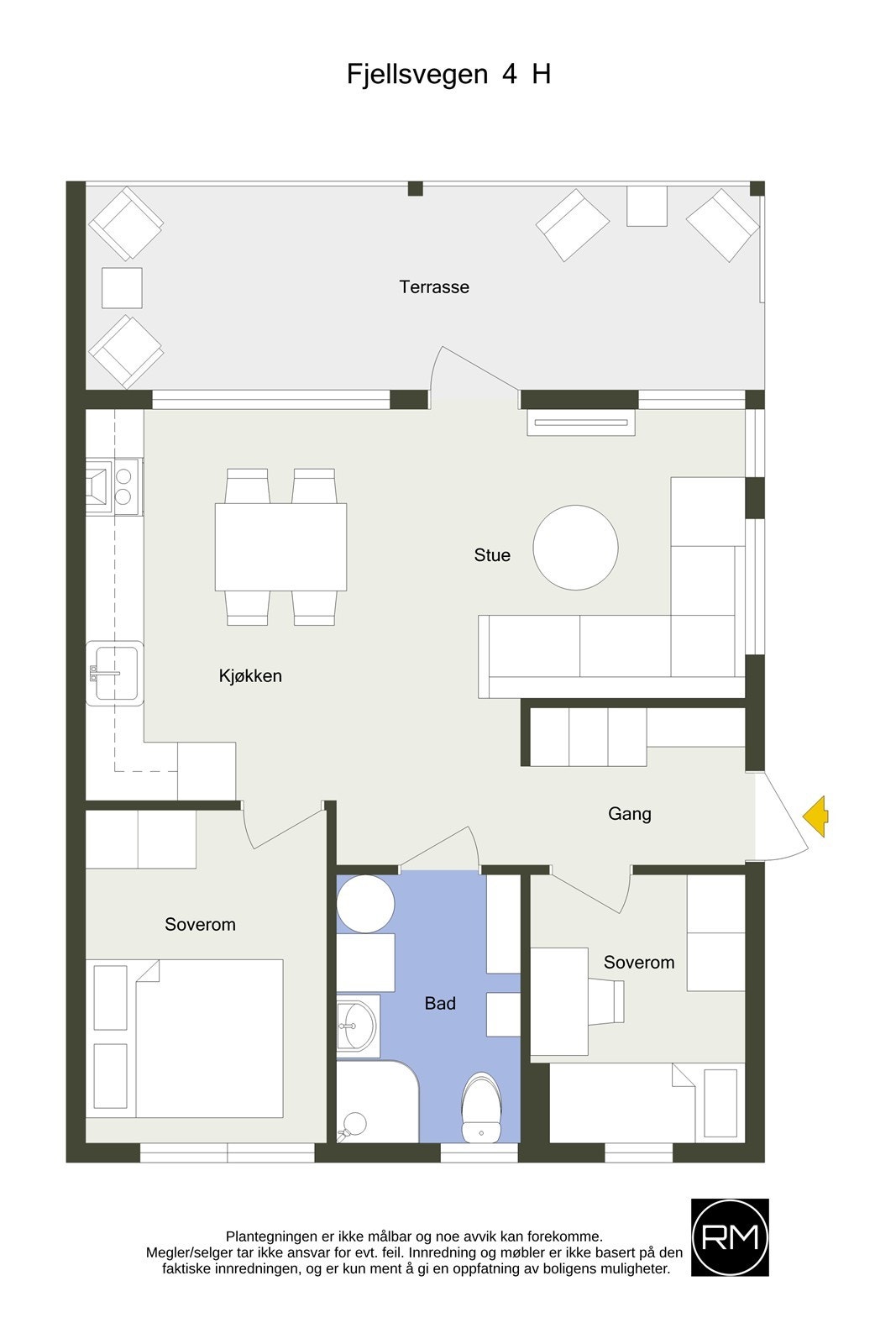 Plantegning 1. etasje Galleribilde