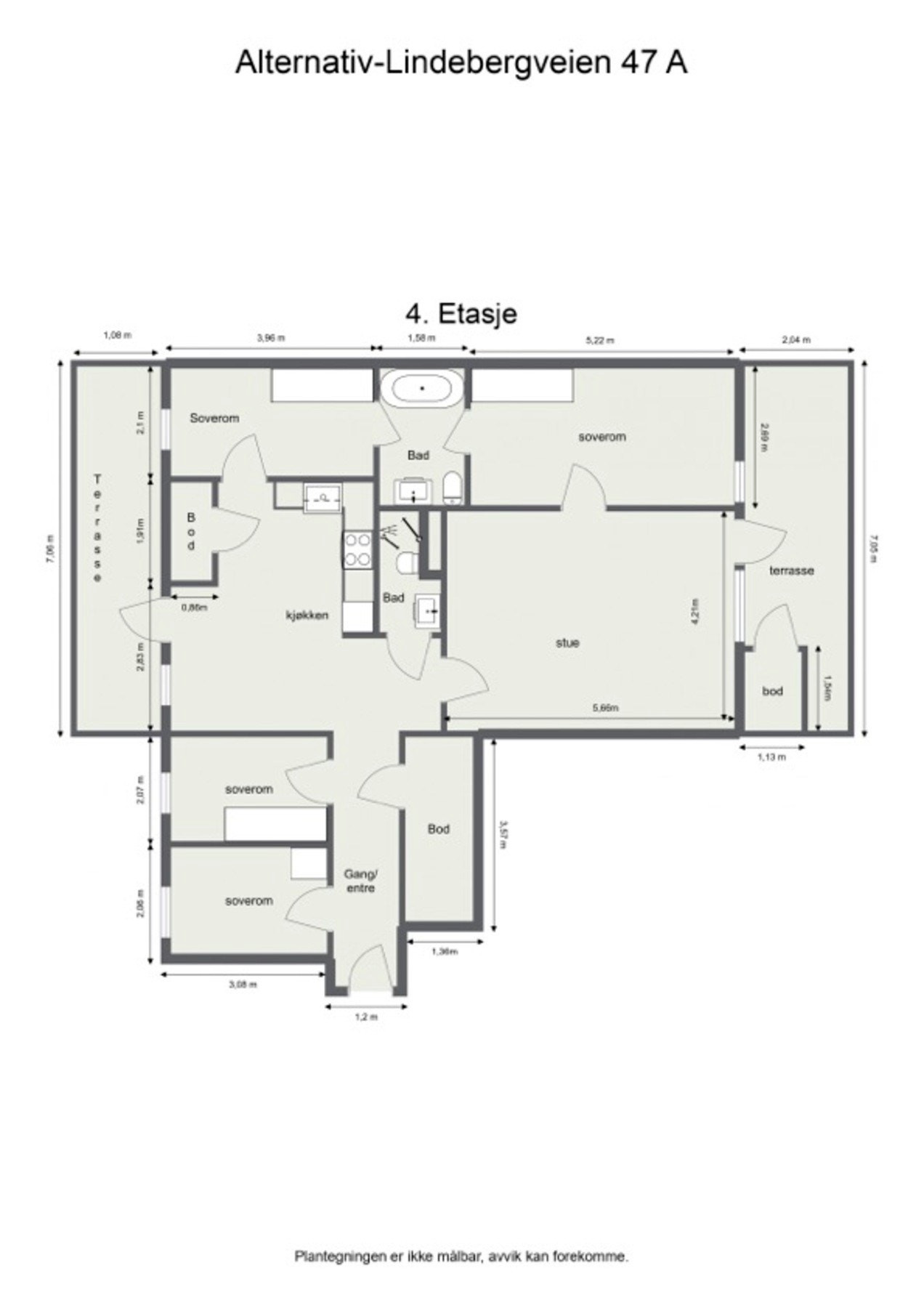 Alternativ plantegning Galleribilde
