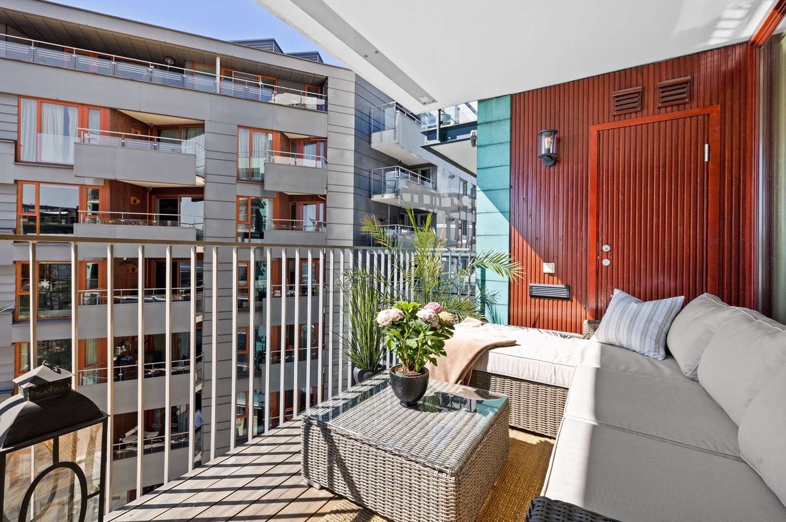 Praktisk med bod på balkongen. Galleribilde