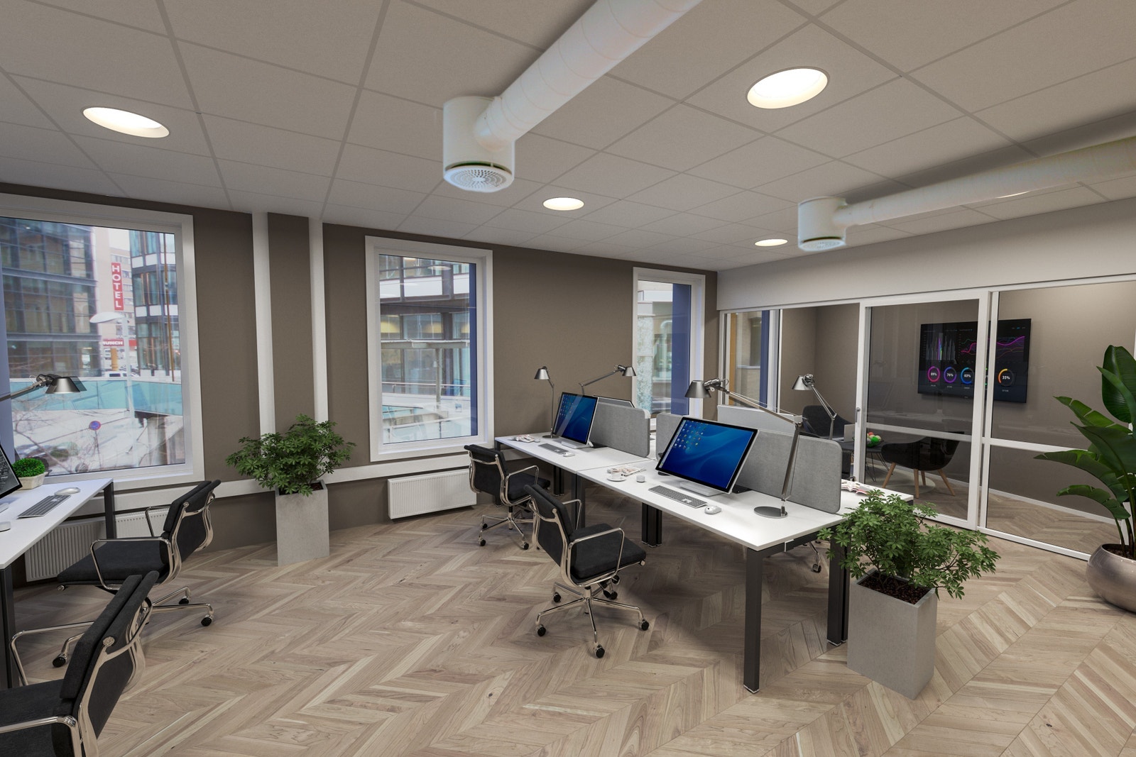 Illustrasjonen viser mulig innredning etter oppussing Galleribilde