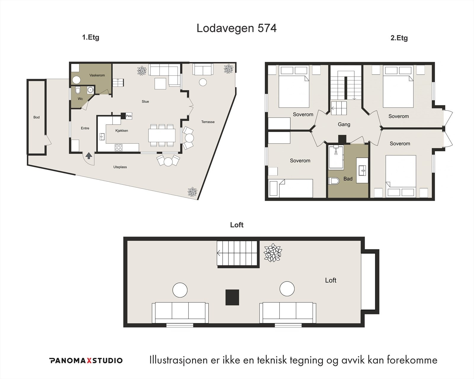 Plantegning Galleribilde