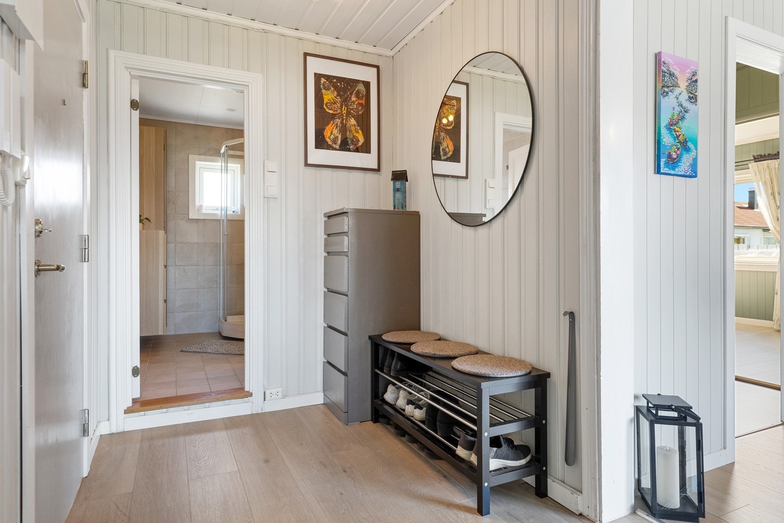 Åpent og innbydende inngangsparti Galleribilde