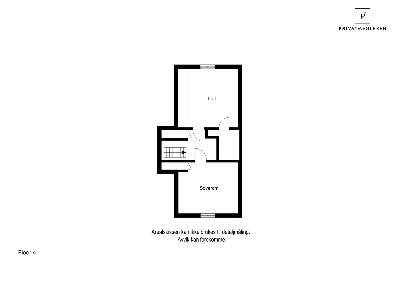Plantegning loft Galleribilde
