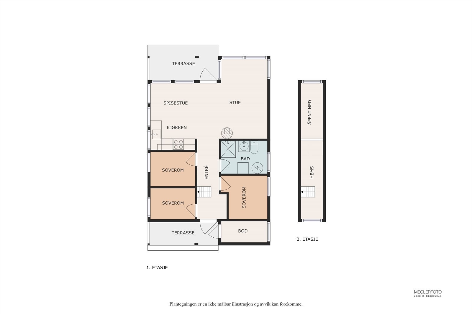 Planskisse over Nedre Heggberglia 149. Galleribilde