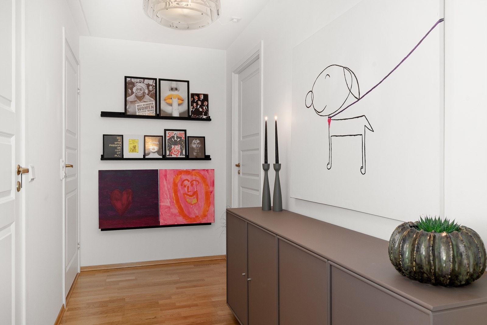 Gang ved soverom og bad. Galleribilde