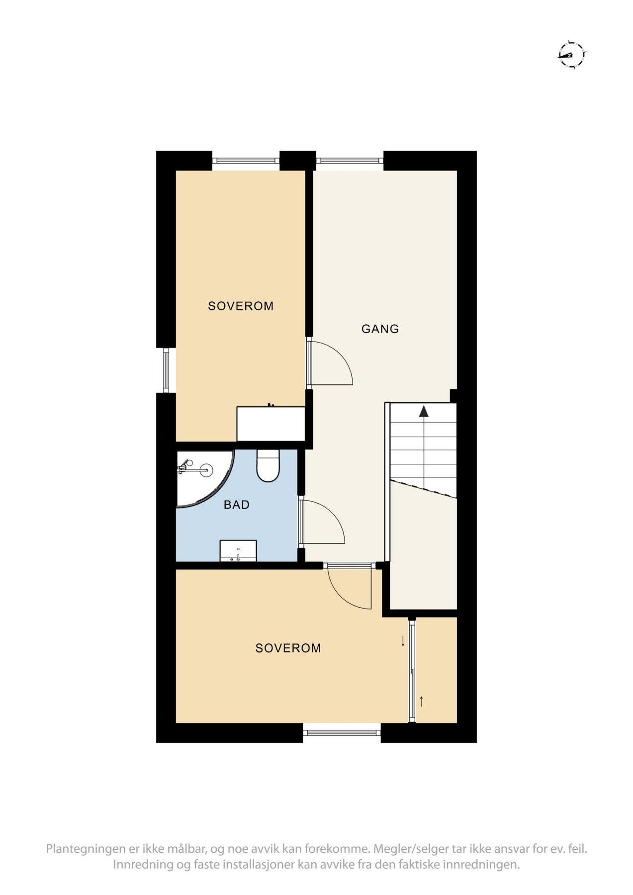 Plantegning av 3.etasje Galleribilde