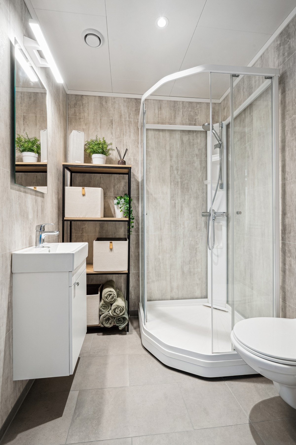 Termostatstyrte varmekabler på bad. Galleribilde