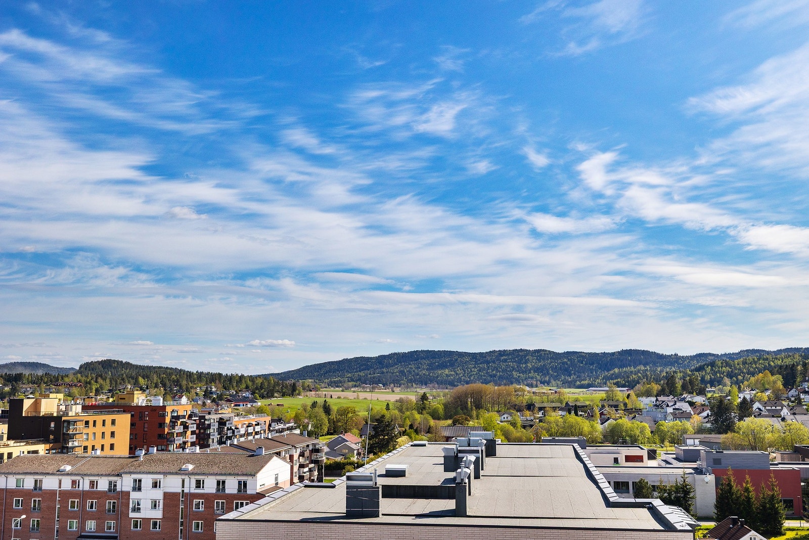 Flott utsikt fra takterrassen! Galleribilde