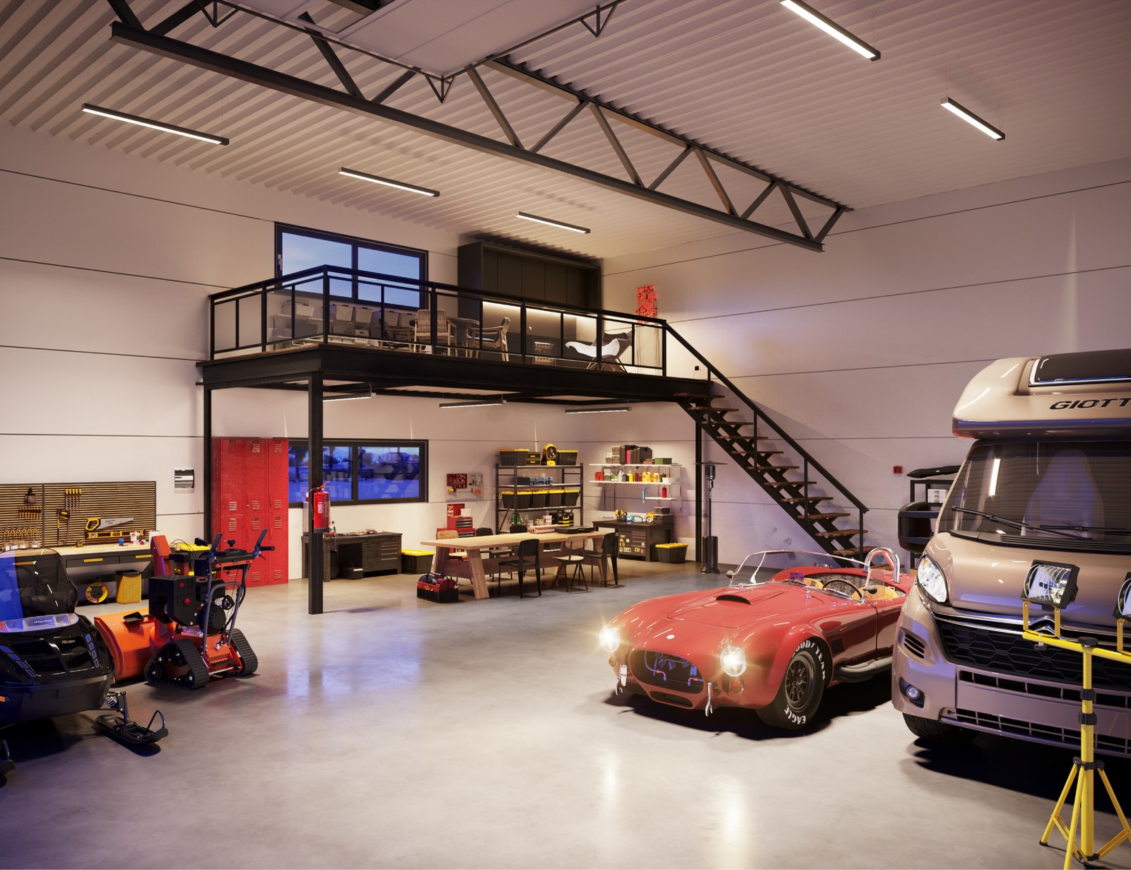 Illustrasjonsfoto | 144 kvm | Perfekt til hobby, lager og opplag.
Bildet er kun en illustrasjon. Galleribilde