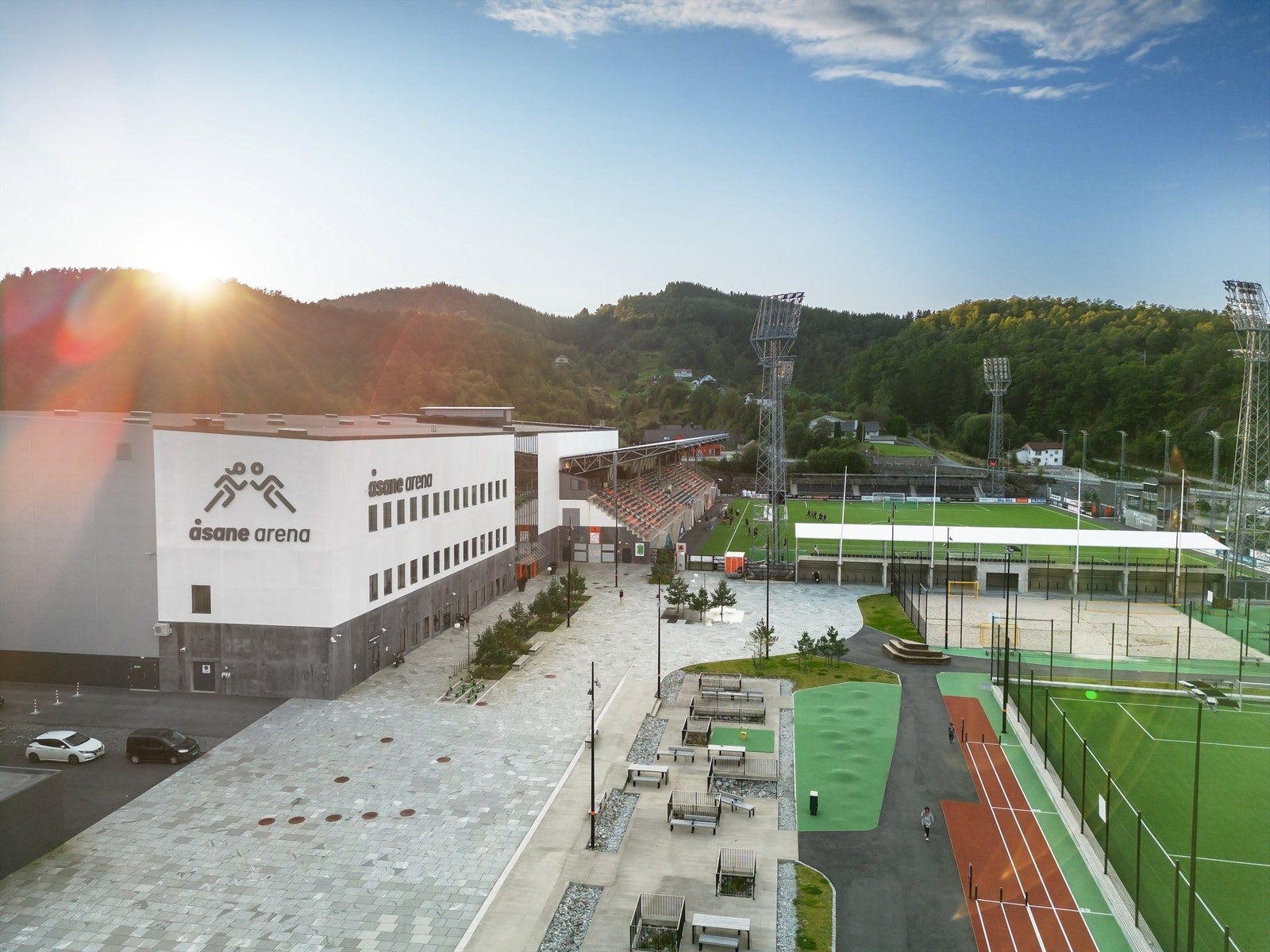 Åsane Arena er også like ved. Galleribilde
