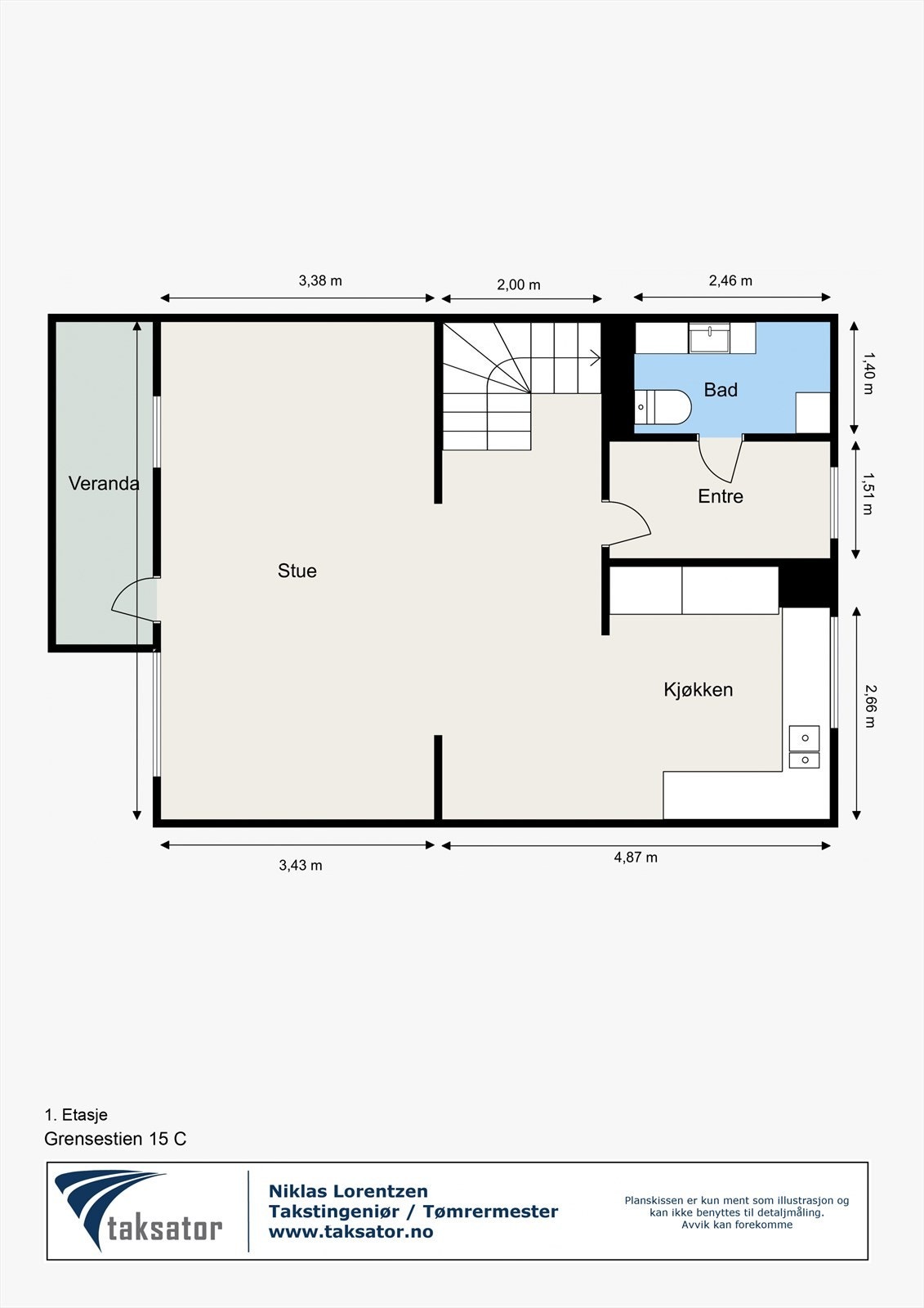 Plantegning 1. etg. Galleribilde