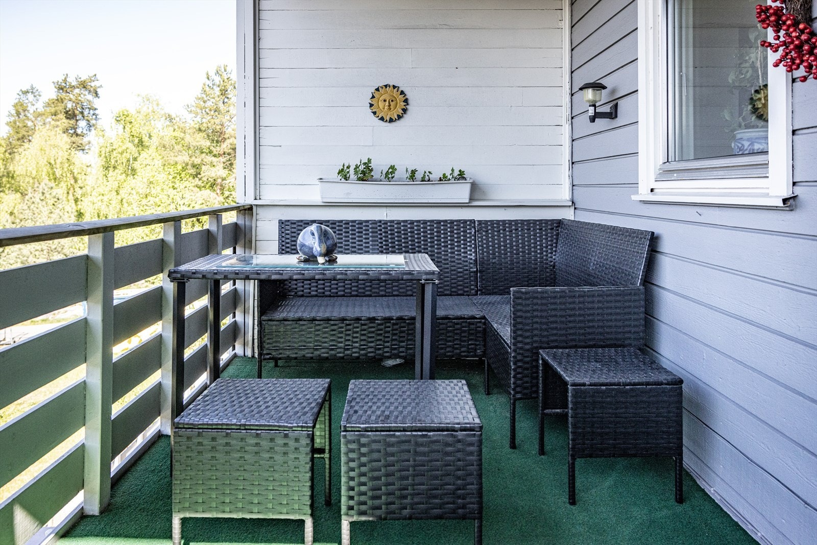 Perfekt plass til koselig utemøblement. Galleribilde
