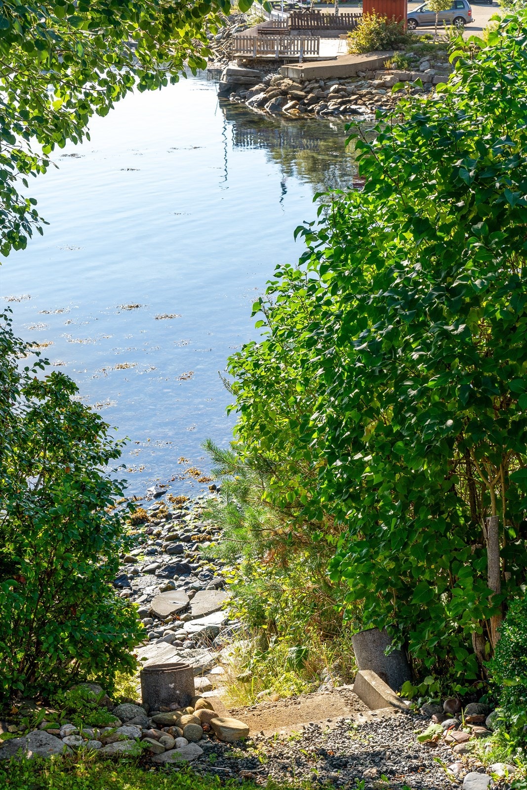 Fin nedgang til sjøen Galleribilde