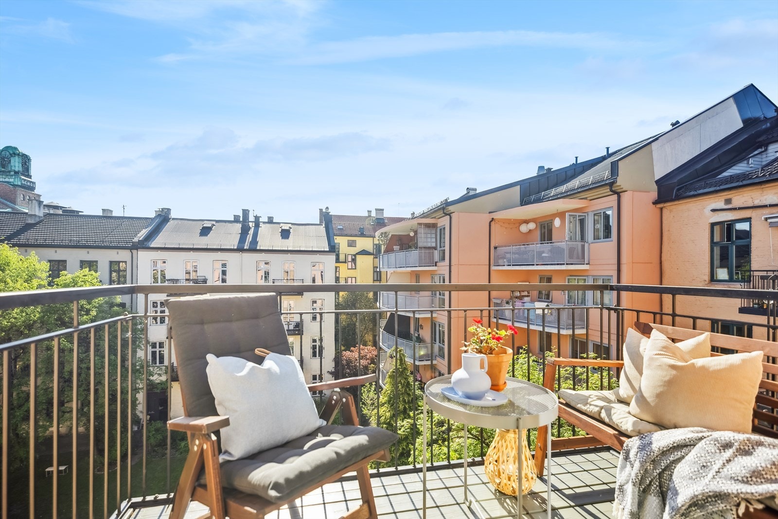 Balkongen har utgang fra hovedsoverom Galleribilde