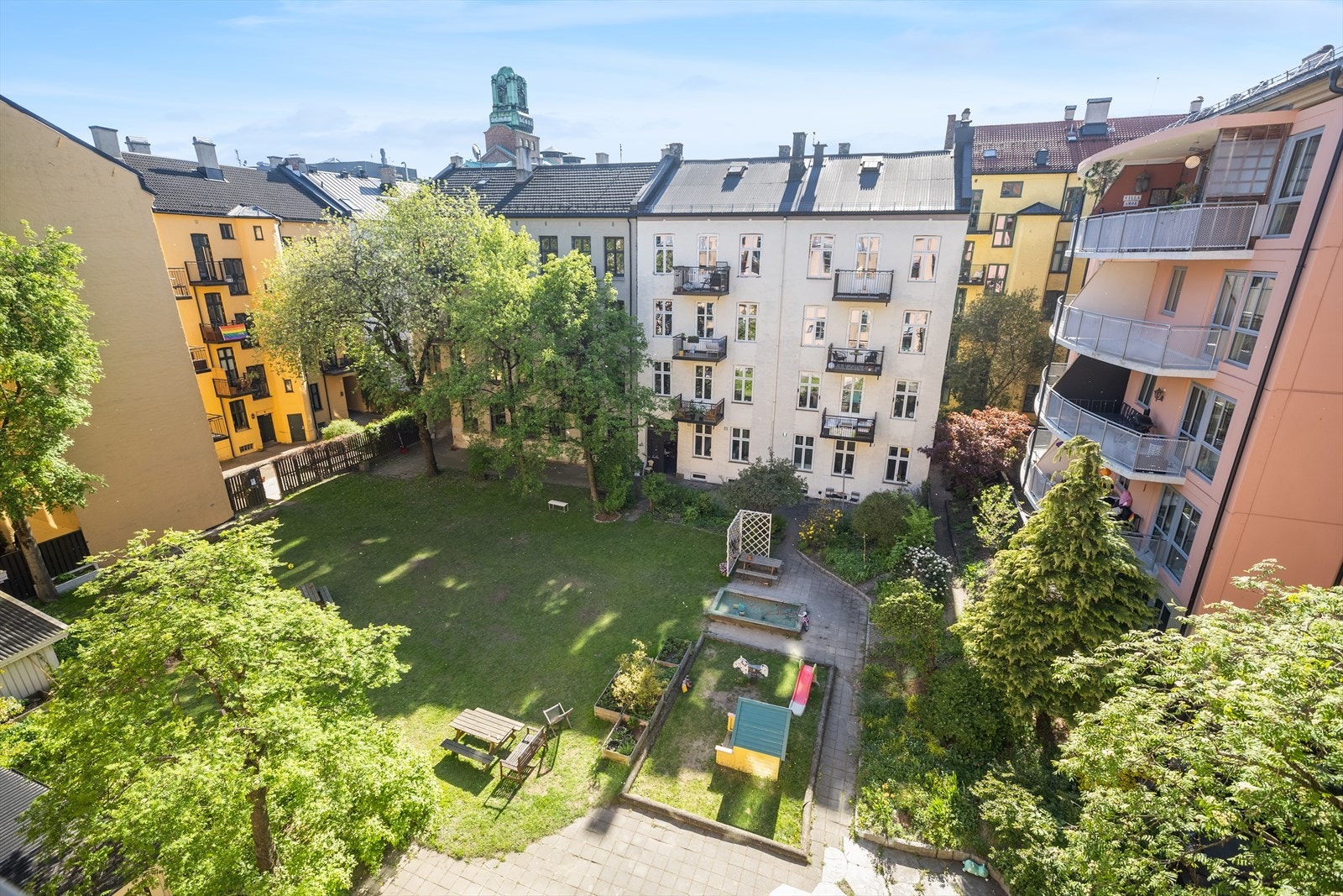 Utsyn fra balkongen Galleribilde