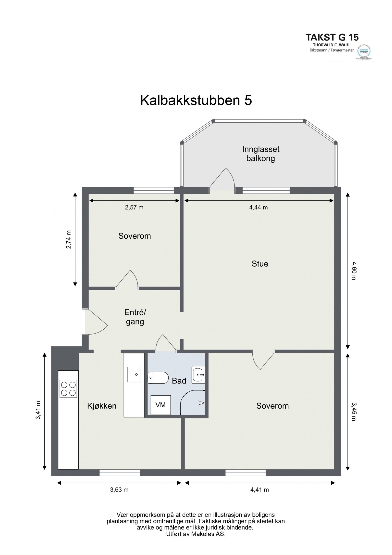 Gjennomgående 3 roms med god planløsning. 7 kvm innglasset balkong. Galleribilde