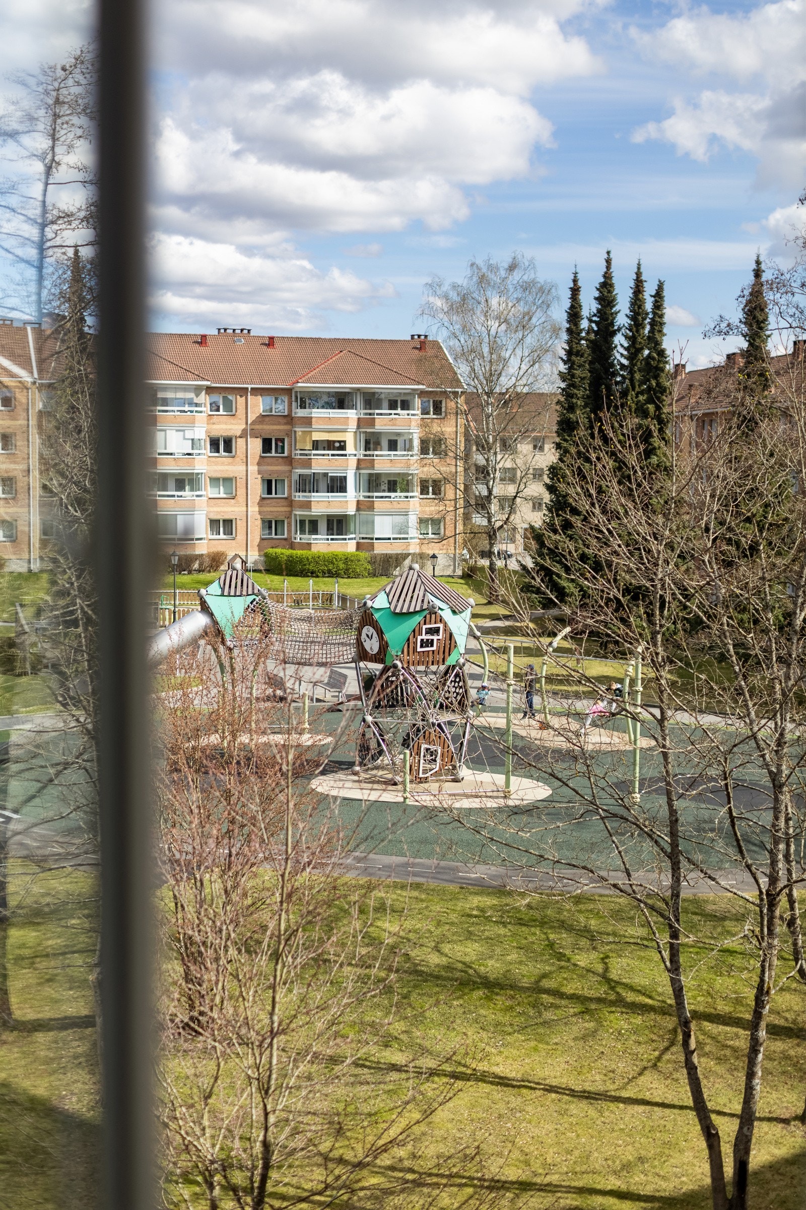 Detalj, utsikten fra kjøkkenvinduet. Galleribilde