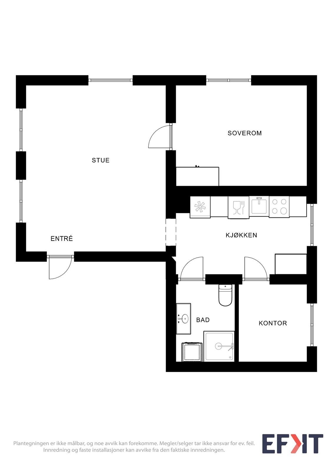 Plantegning Galleribilde