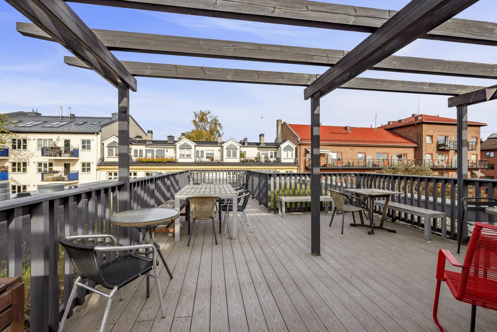 Mulighet for sosiale tilstelninger og gassgrill på takterrassen Galleribilde