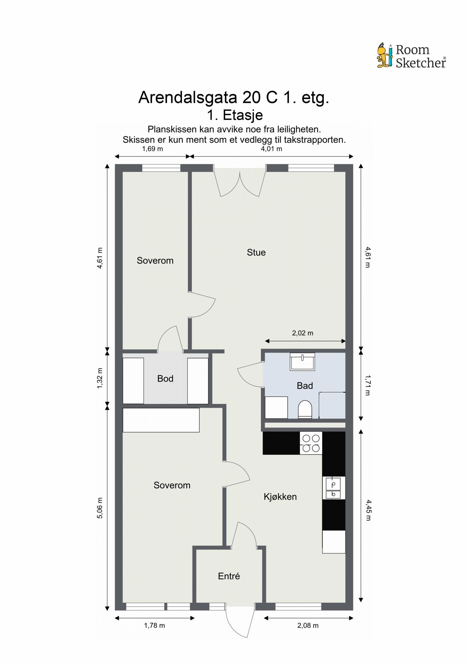 Plantegning Galleribilde