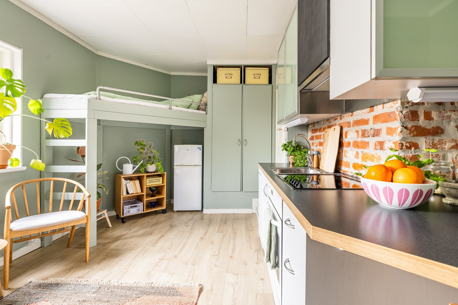 Toppleilighet en har smarte løsninger som utnytter plassen godt. Galleribilde