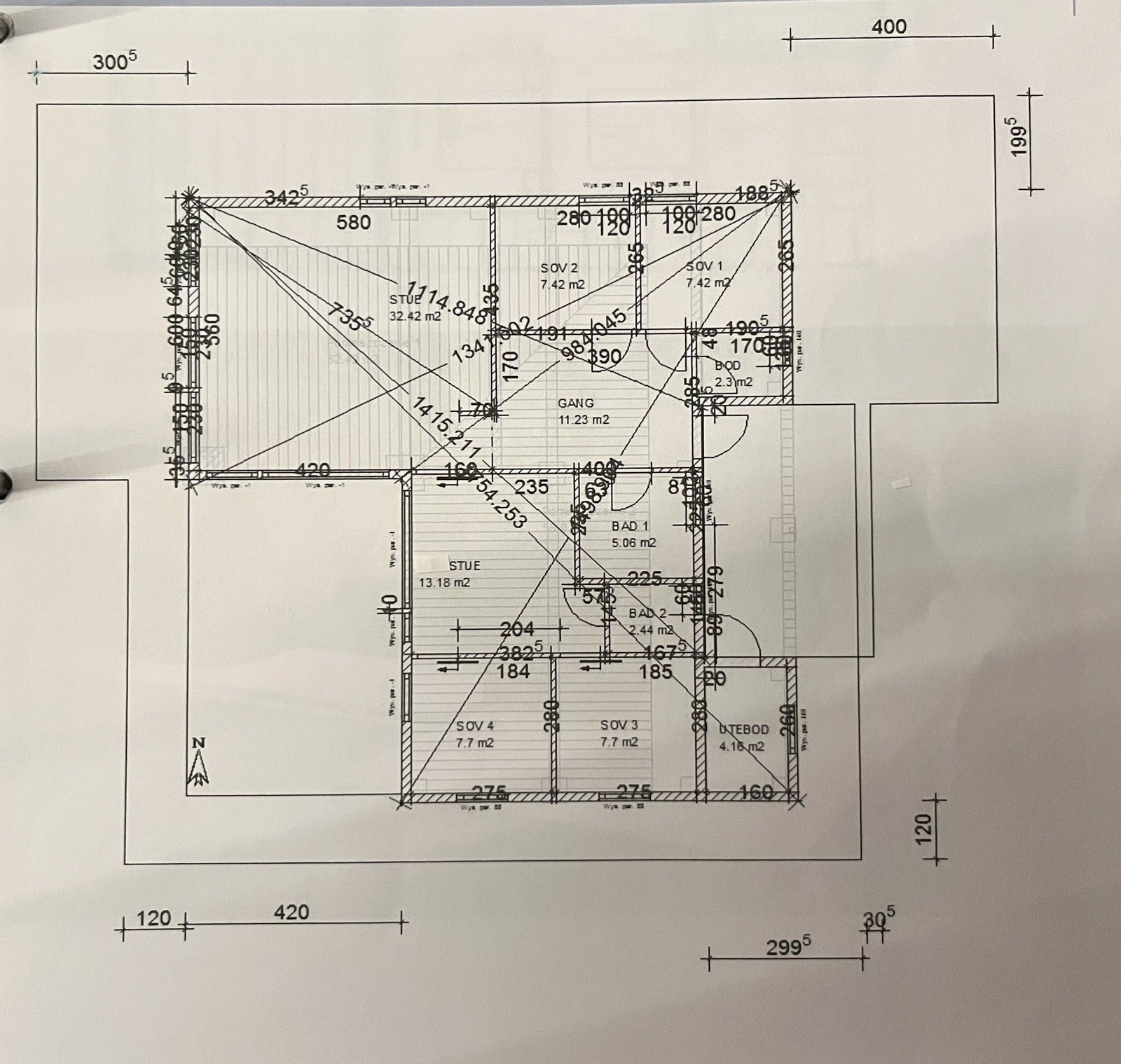 Plantegning Galleribilde