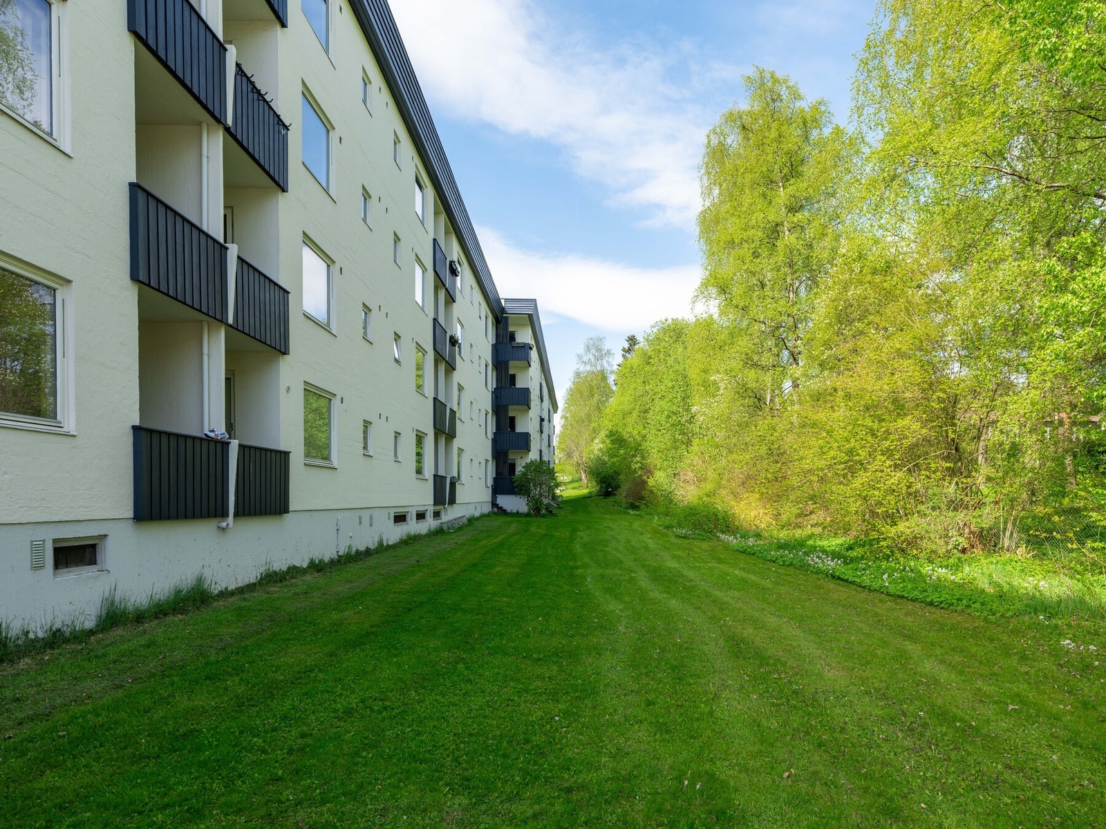 Det er også store grøntområder rundt leiligheten. Galleribilde