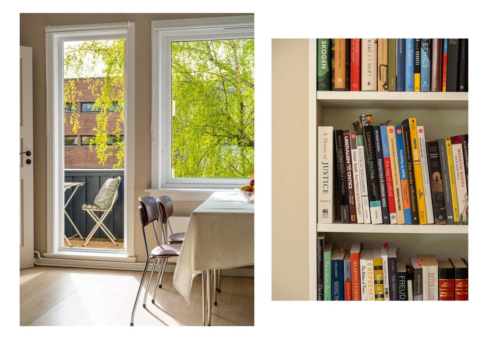 Fra stuen finner vi nemlig utgangen til den solrike balkongen. Galleribilde