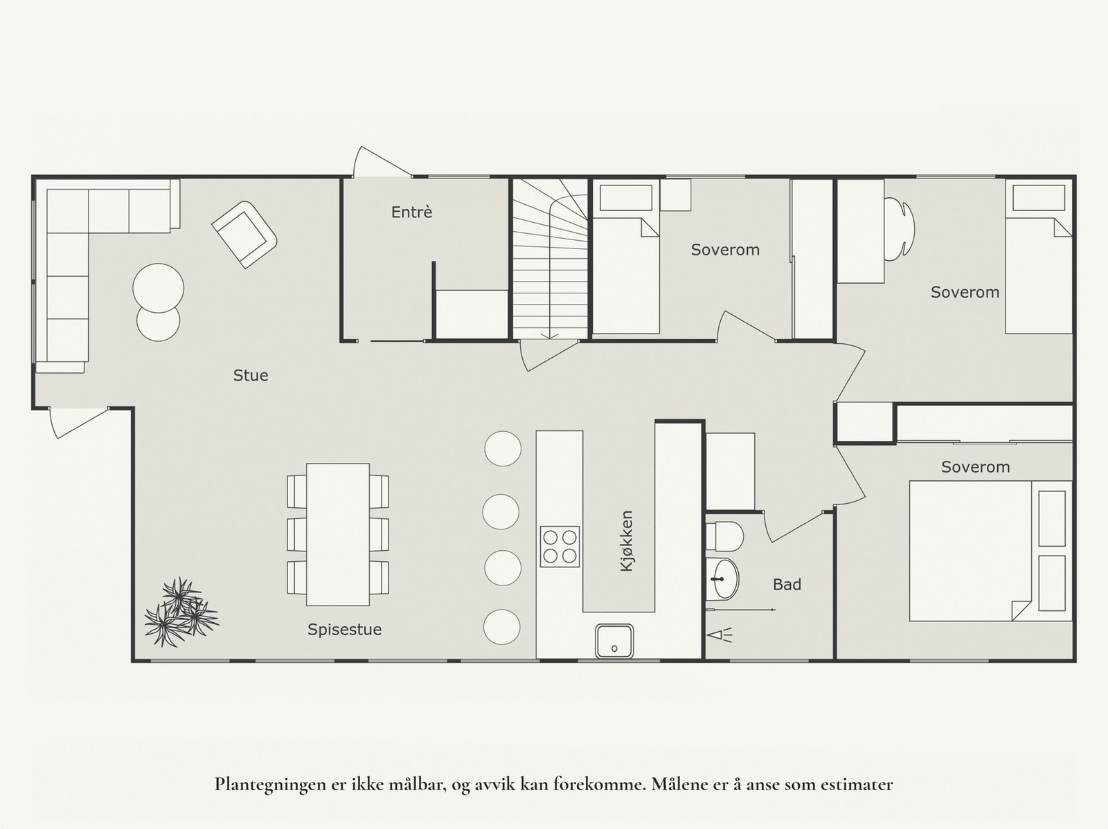 Planløsning 1. etasje Galleribilde
