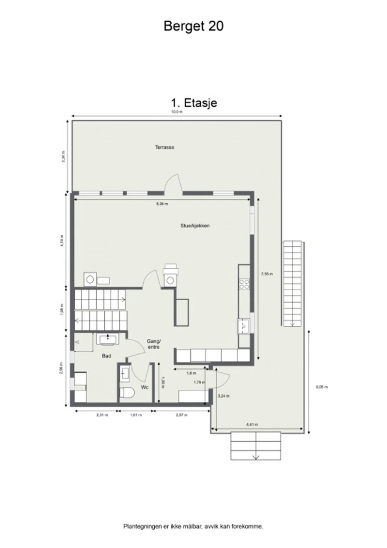 Plantegning 1.etg. Galleribilde